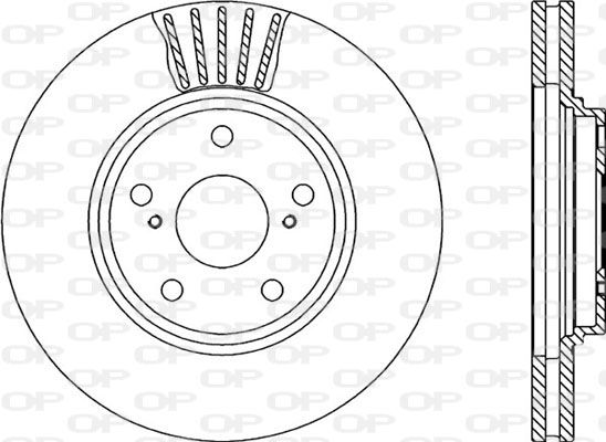 OPEN PARTS Тормозной диск BDA2287.20